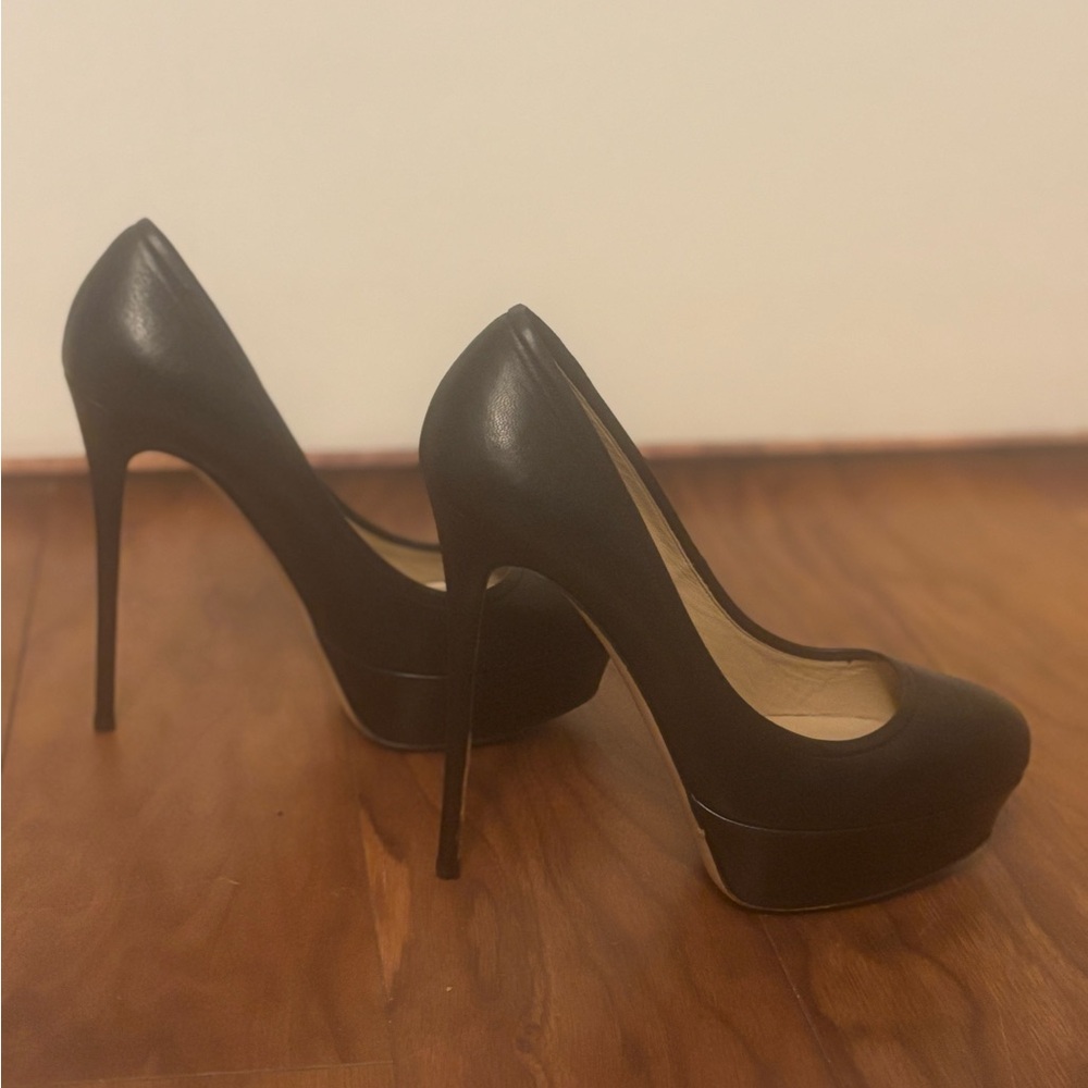 Valentino Black Leather Heels